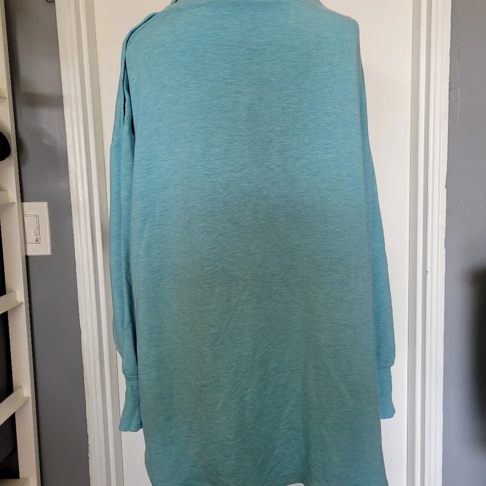 NWOT Soft Surroundings Arley Tunic Pullover Sweater Top Long Snap‎ Sleeve XXL